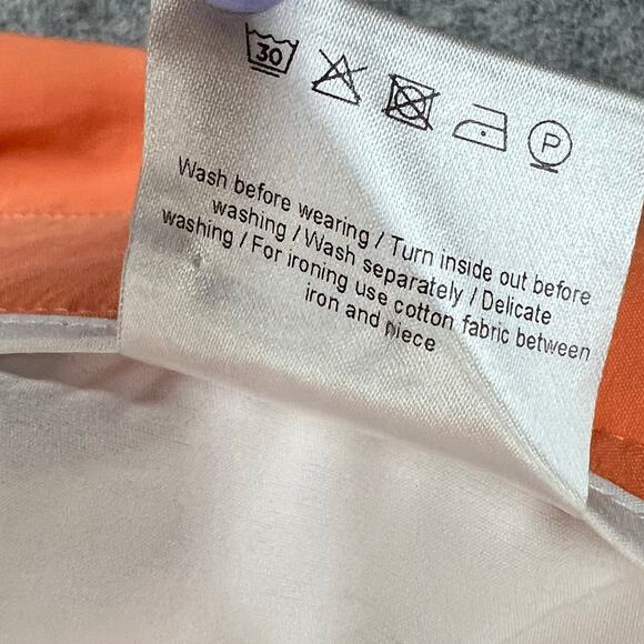 Lohla Sport Stellar Stretch Skort Skirt 6 Orange Pockets Golf Tennis Performance - Picture 12 of 13